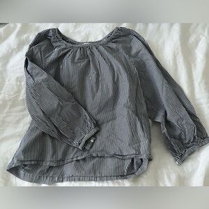 Striped J. Crew Blouse, Size Large